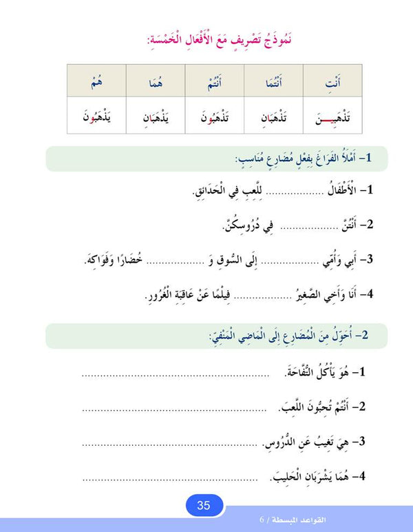 In the Arabic Language Garden - Easy Grammar: Level 6 - في حديقة اللغة العربية