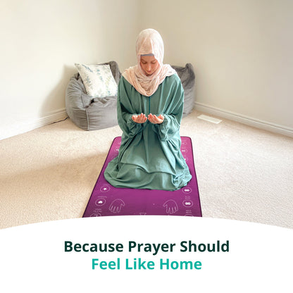My Salah Mat® Interactive Adult/Revert Prayer Mat | Rahma Variant