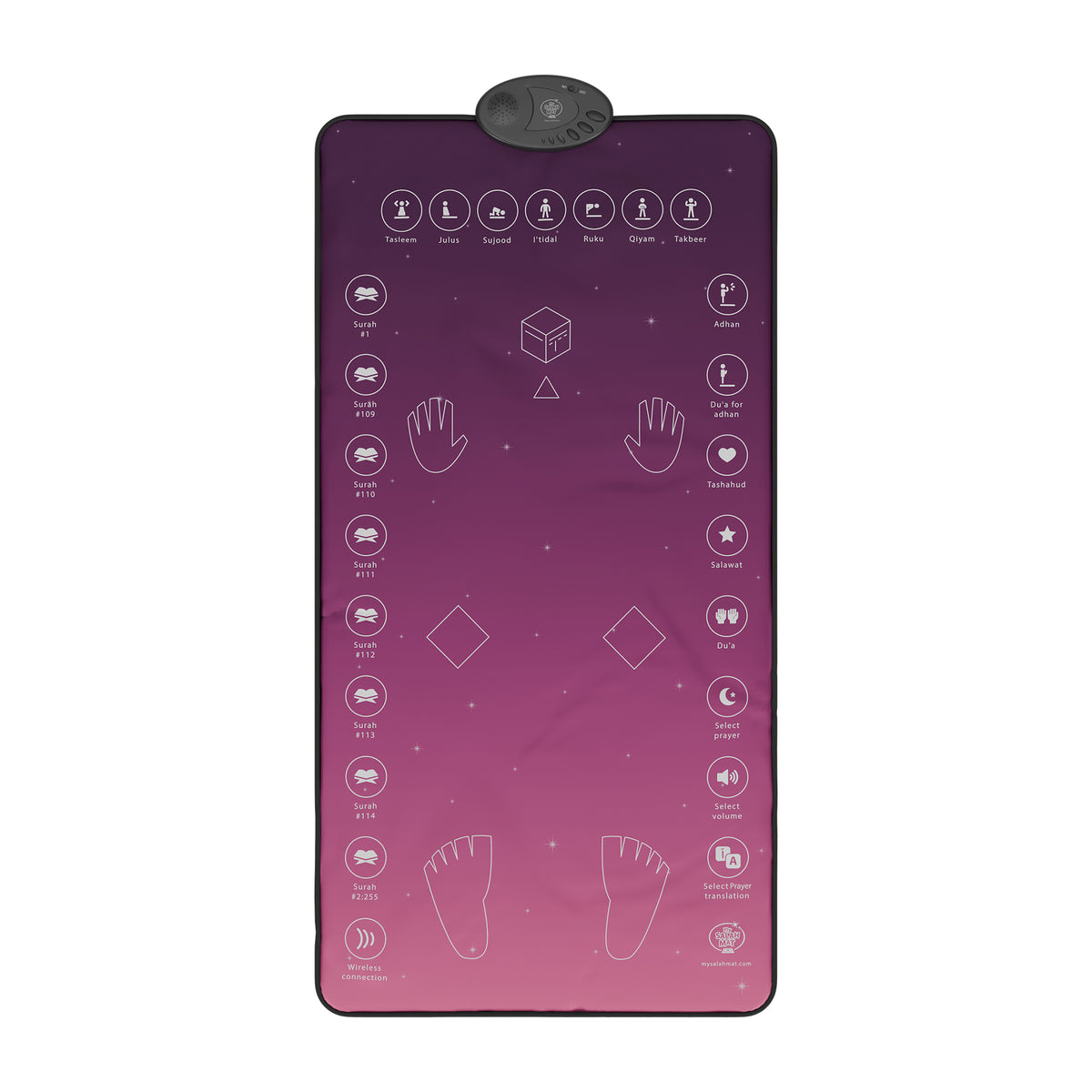 My Salah Mat® Interactive Adult/Revert Prayer Mat | Rahma Variant
