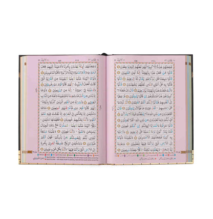 The Holy Quran (15 Line Indo-Pak Script with Color Coded Tajweed Rules) - Large Size