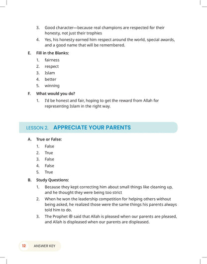 The Clear Deen - Level 3 Pacing Chart