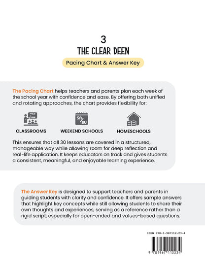 The Clear Deen - Level 3 Pacing Chart
