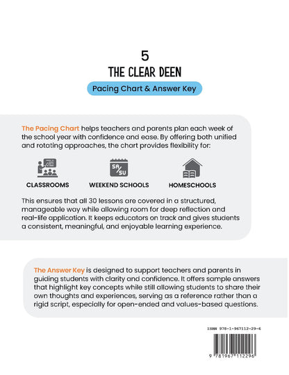 The Clear Deen - Level 5 Pacing Chart