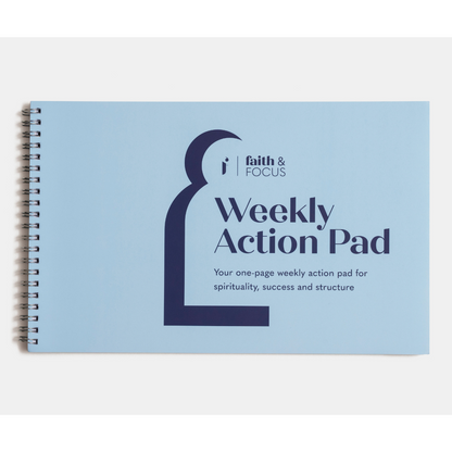 Faith & Focus Weekly Muslim Productivity Action Pad
