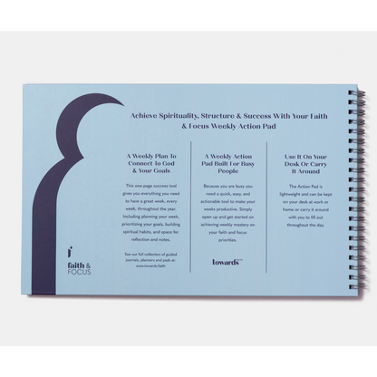 Faith & Focus Weekly Muslim Productivity Action Pad