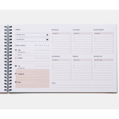 Faith & Focus Weekly Muslim Productivity Action Pad