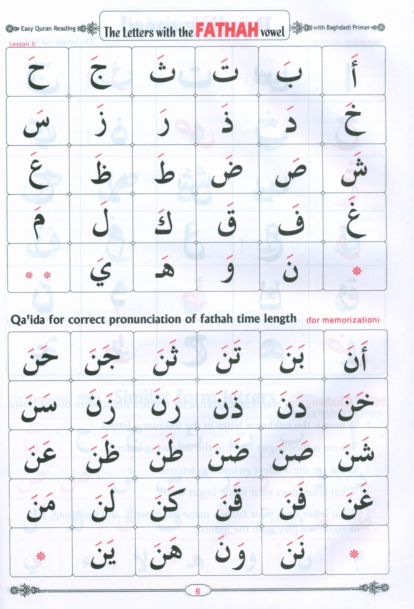 Easy Quran Reading with Baghdadi Primer (With English Guidelines)