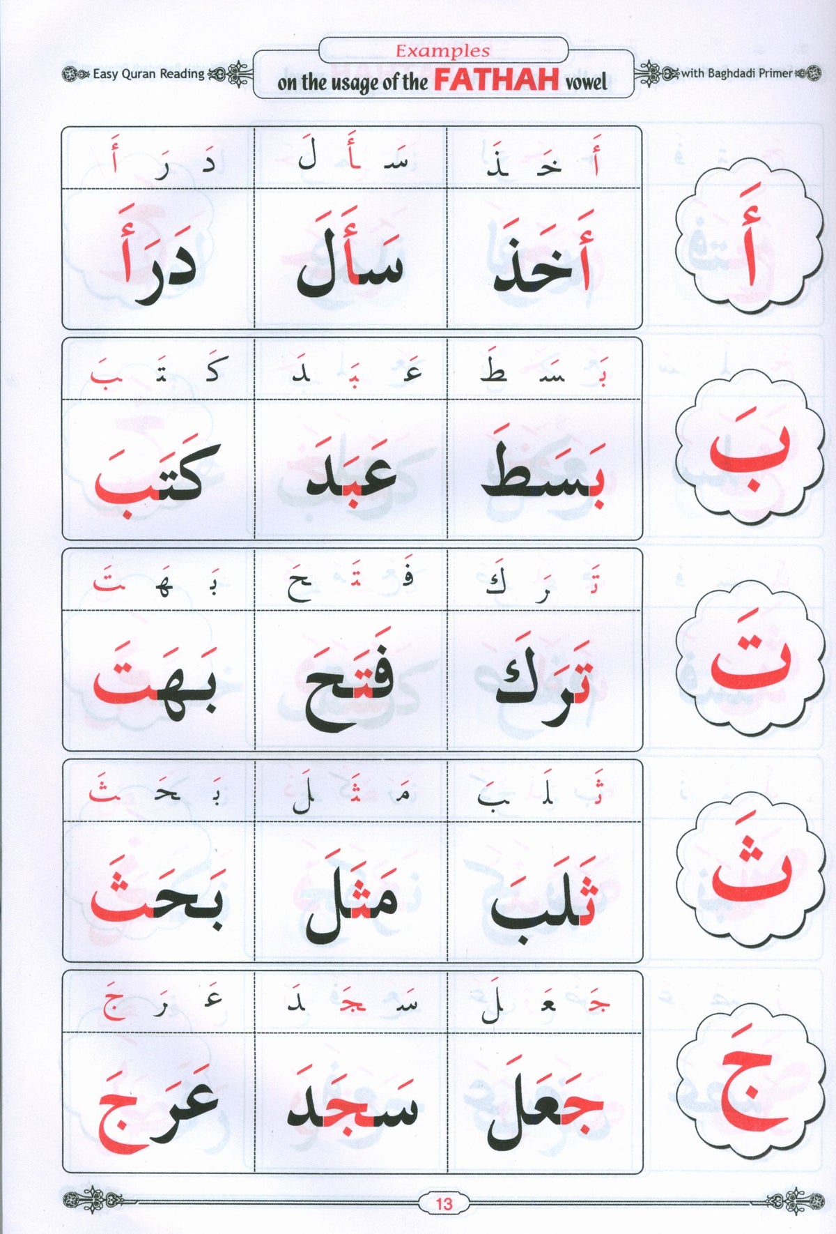 Easy Quran Reading with Baghdadi Primer (With English Guidelines)