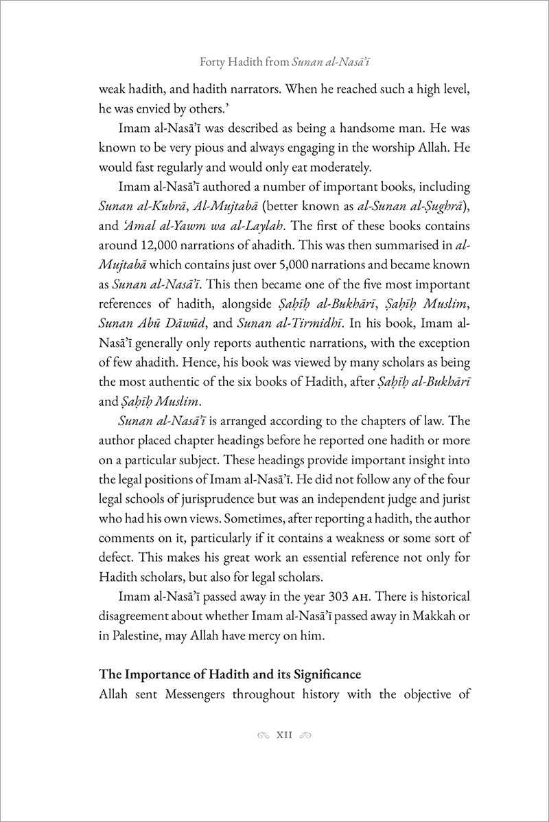 40 Hadith from Sunan Al Nasai