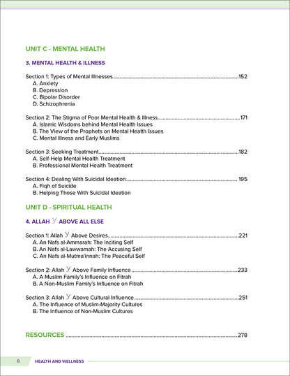 Health and Wellness from an Islamic Perspective - Level 4