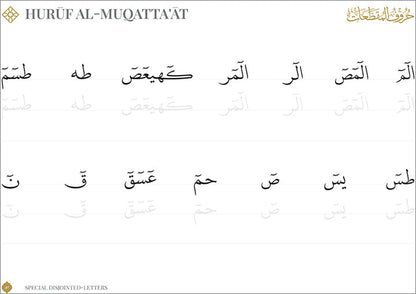 Quran Trace - Workbook - Step-by-Step Calligraphic Rasm Guide
