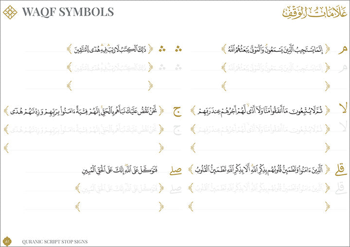 Quran Trace - Workbook - Step-by-Step Calligraphic Rasm Guide