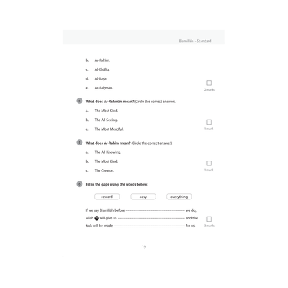 Safar Islamic Studies Workbook - Level 2