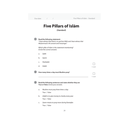 Safar Islamic Studies Workbook - Level 2