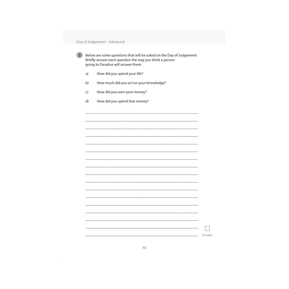 Safar Islamic Studies Workbook - Level 4