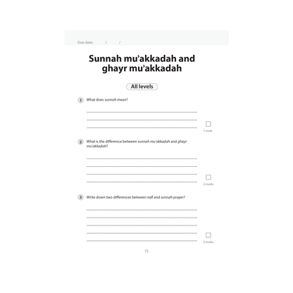 Safar Islamic Studies Workbook - Level 5