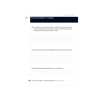 Safar Islamic Studies Workbook - Level 7