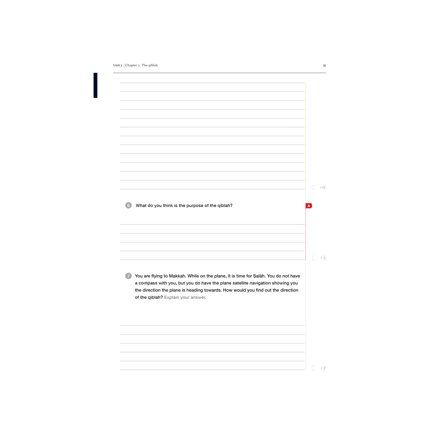 Safar Islamic Studies Workbook - Level 7