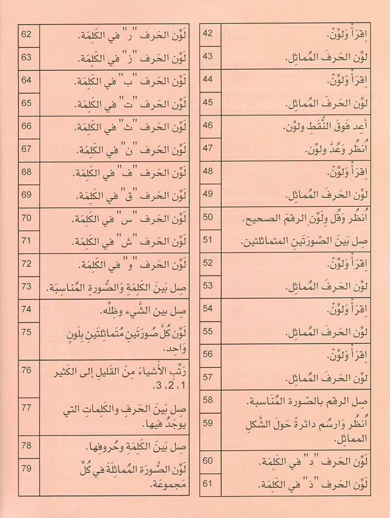Arabic is the Language of Tomorrow  - Textbook: Pre-K (4 - 5 Years)