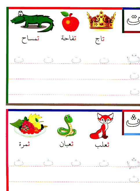 Write and Erase Arabic Alphabet