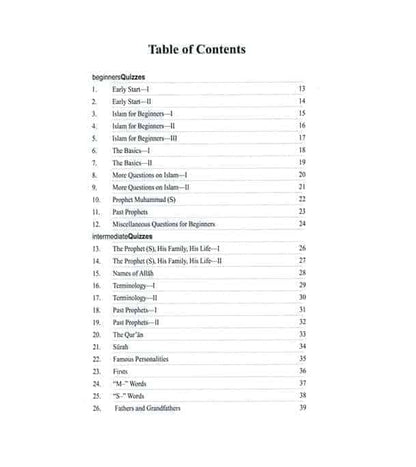 Quiz Book on Islam