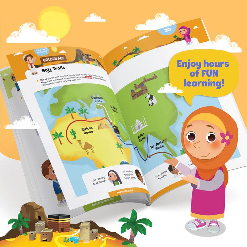 Hajj and Umrah Activity Book for Big Kids (8+)