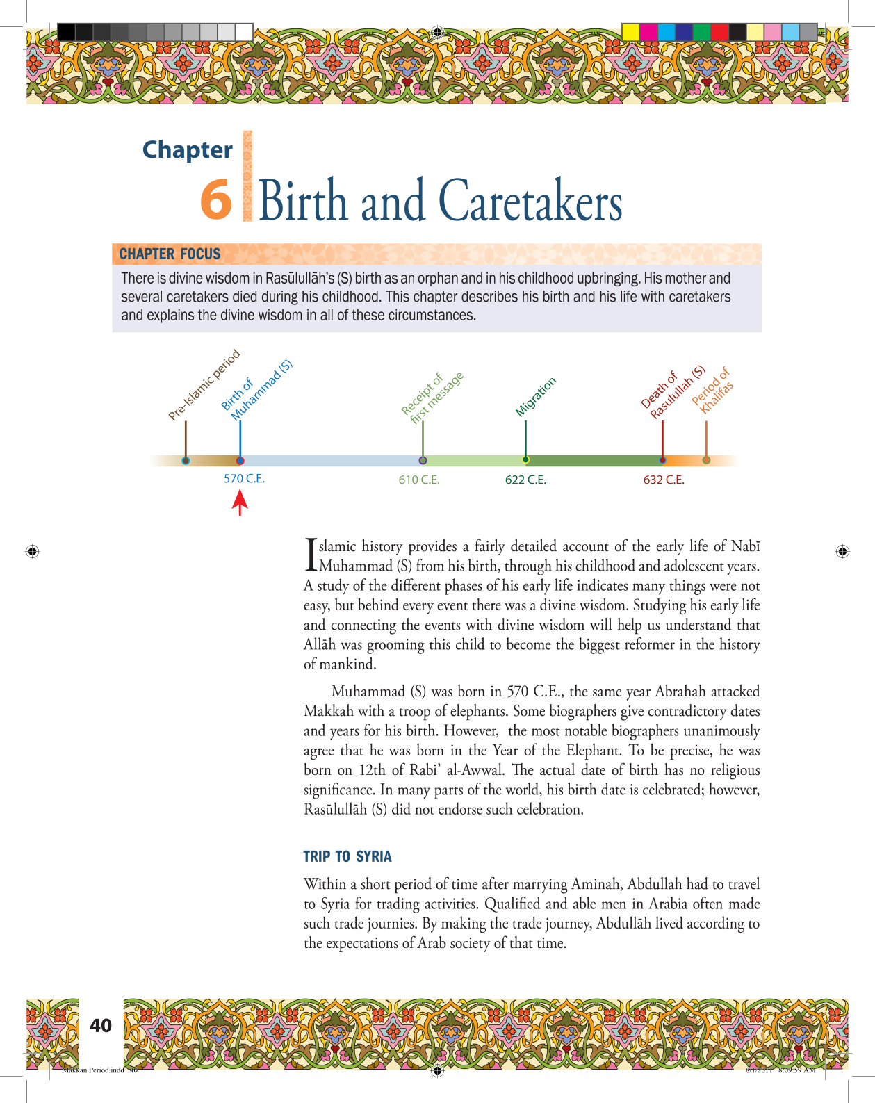 Life of Rasulullah - Makkah Period - Seerah - Weekend Learning Publishers - Sample Lesson - Page 40