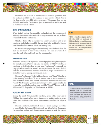 Life of Rasulullah - Makkah Period - Seerah - Weekend Learning Publishers - Sample Lesson - Page 41