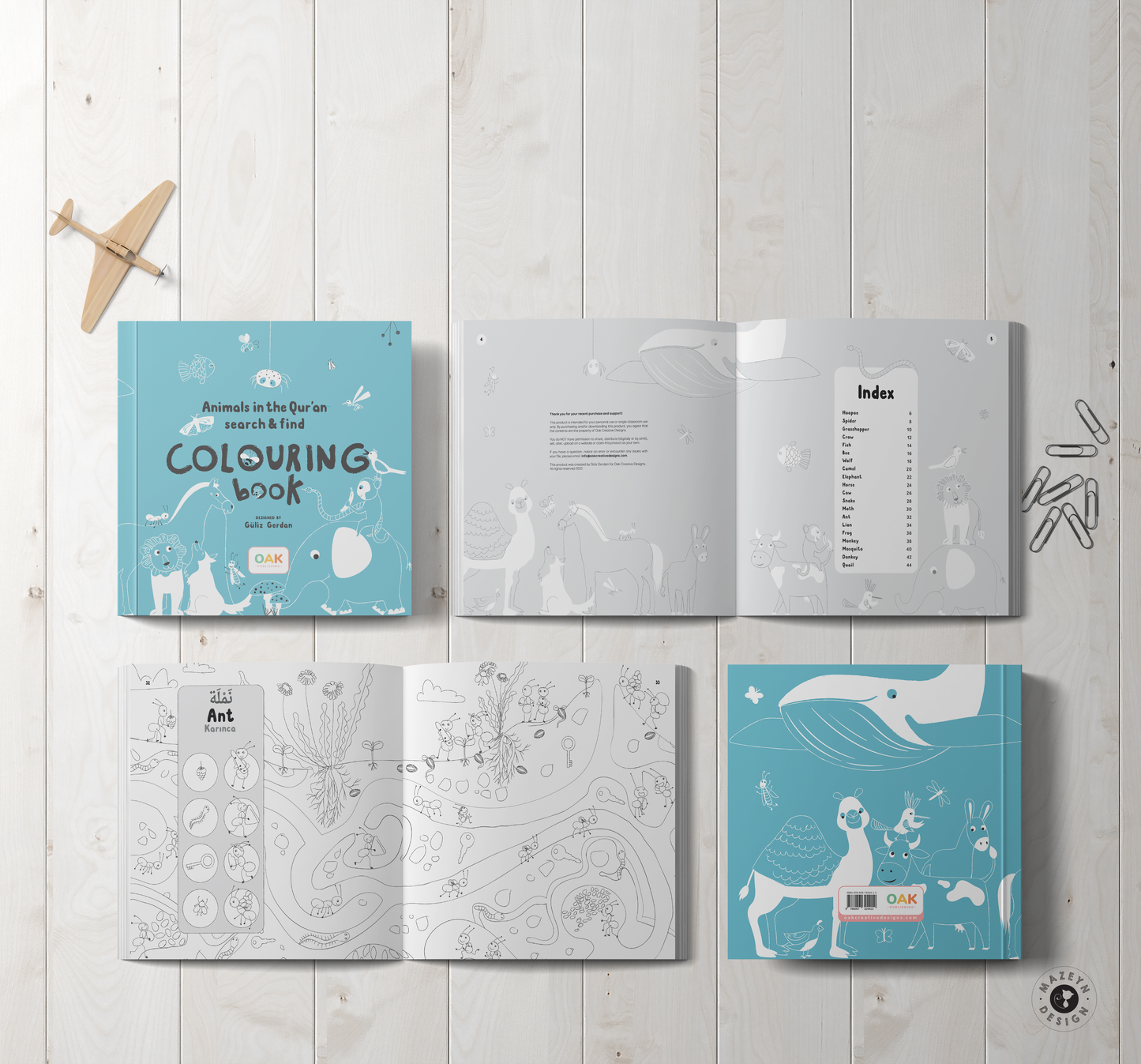 Animals in the Quran - Coloring Book (50% OFF)