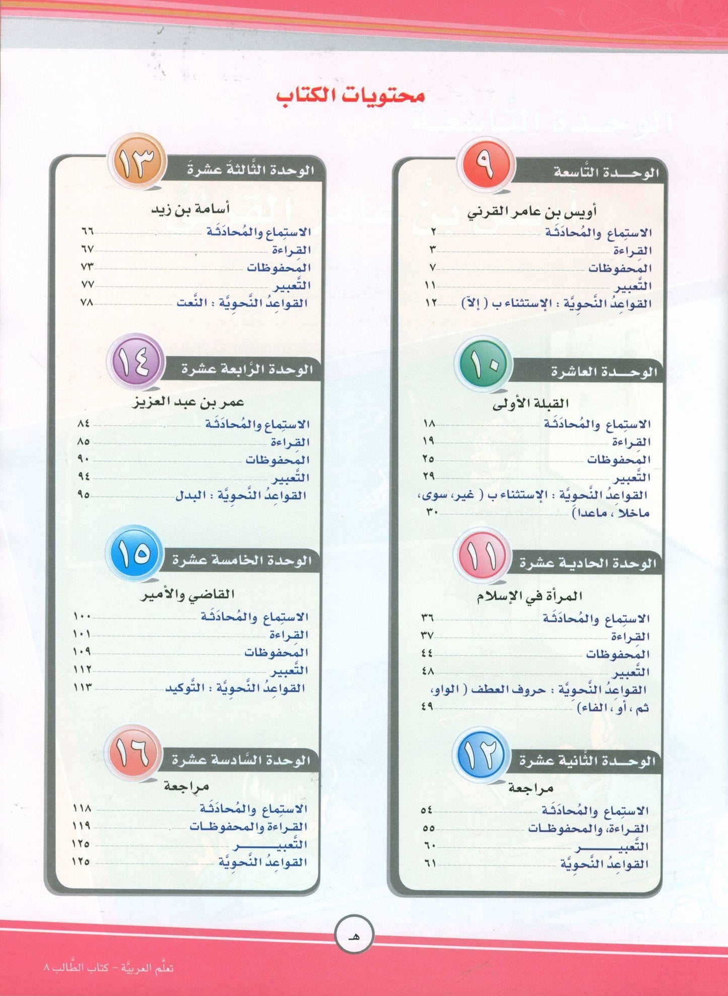 ICO Learn Arabic - Textbook - Level  8 Part 2 - تعلم العربية