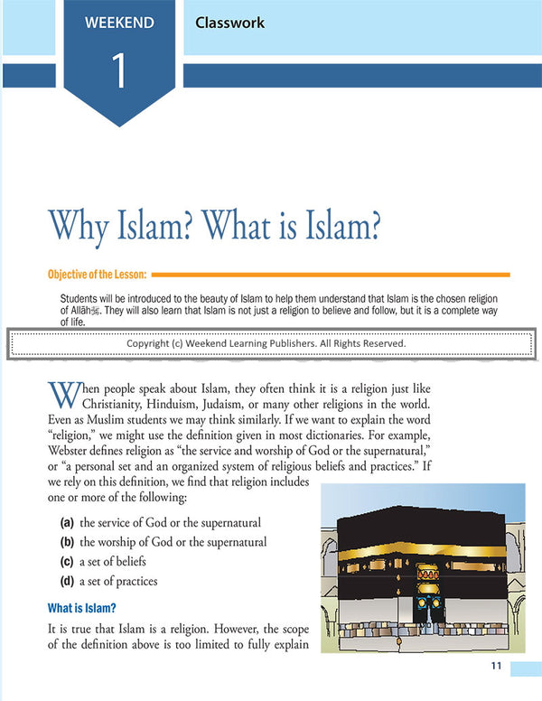 Weekend Learning Islamic Studies Level 7 – Al Barakah Books