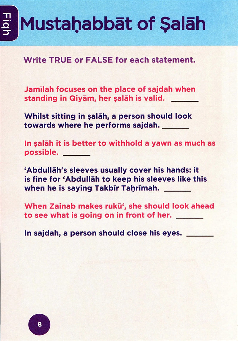 An Nasihah Islamic Curriculum - Workbook 7