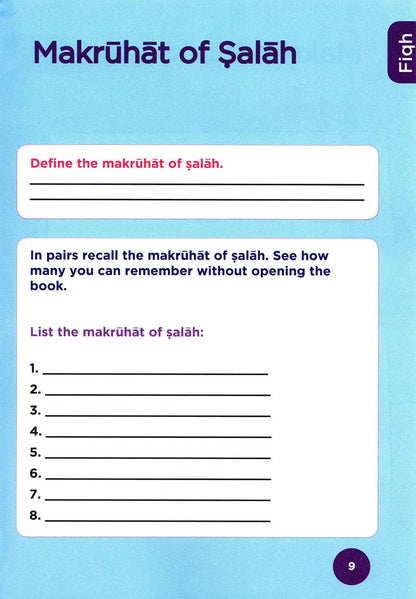 An Nasihah Islamic Curriculum - Workbook 7