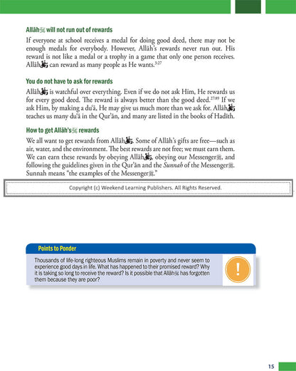 Weekend Learning Islamic Studies - Level 4