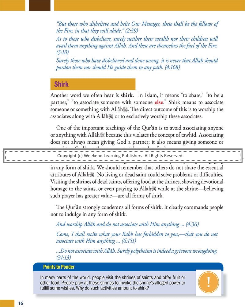 Weekend Learning Islamic Studies - Level 5