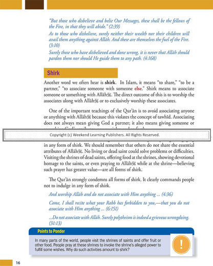Weekend Learning Islamic Studies - Level 5
