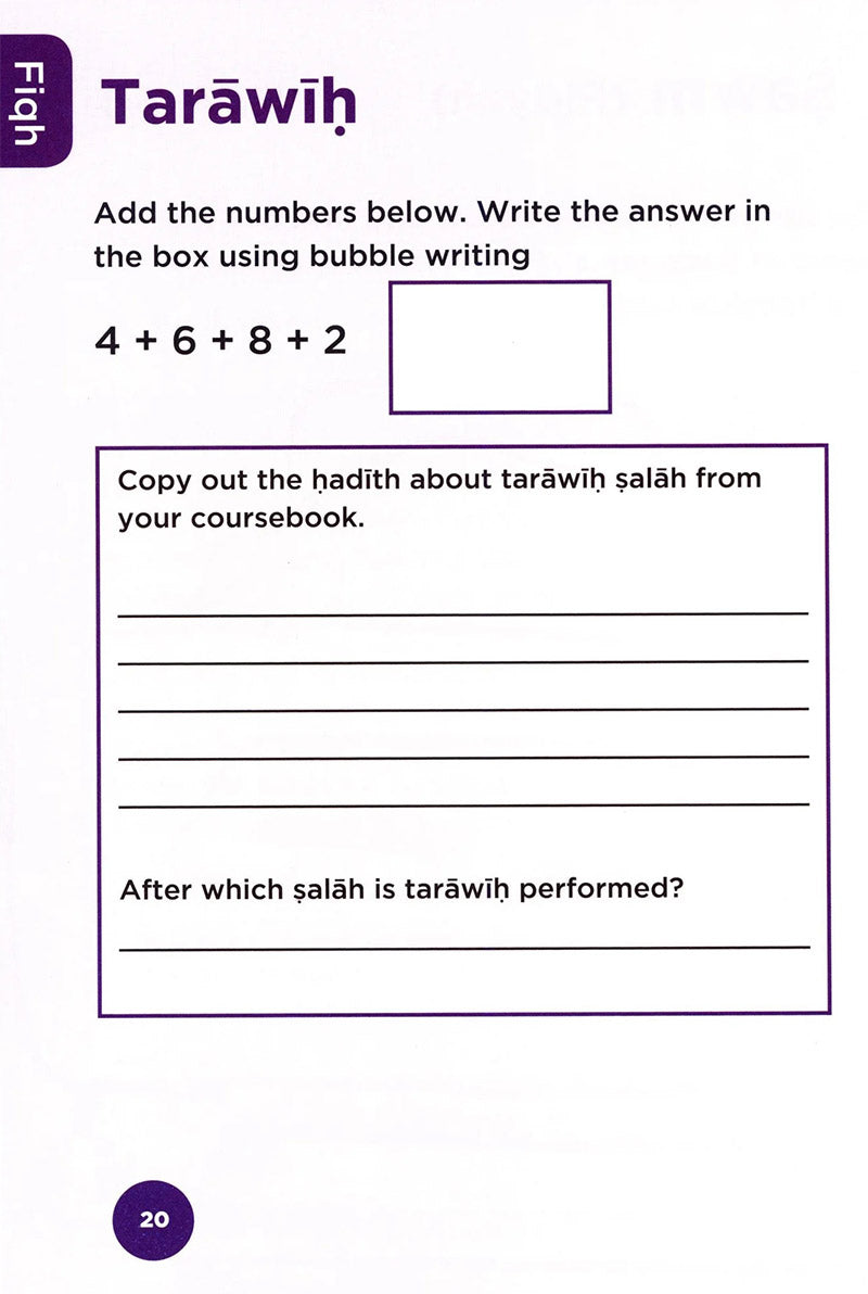 An Nasihah Islamic Curriculum - Workbook 4