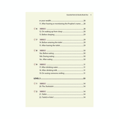 Essential Duas and Surahs 1 (Madinah Script) - Safar Learn by Heart Series